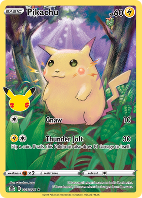 Pikachu 5/25 - Celebrations Holofoil (HP)