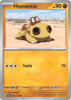 Hippopotas 52 - SV Prismatic Evolutions Reverse Holofoil