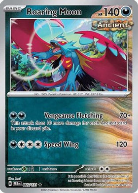 Roaring Moon 65 - SV Prismatic Evolutions Reverse Holofoil