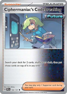 Ciphermaniac's Codebreaking 104 - SV Prismatic Evolutions Reverse Holofoil