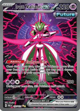 Iron Valiant ex 157 - SV Prismatic Evolutions Holofoil (LP)