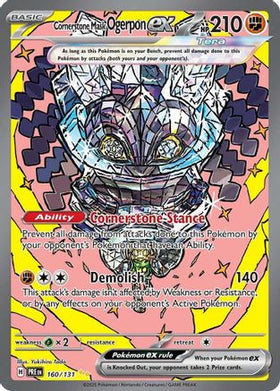 Cornerstone Mask Ogerpon ex - 160/131 160 - SV Prismatic Evolutions Holofoil