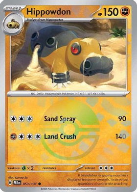 Hippowdon (Poke Ball Pattern) 53 - SV Prismatic Evolutions Holofoil