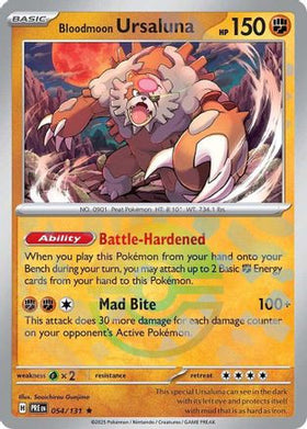 Bloodmoon Ursaluna (Poke Ball Pattern) 54 - SV Prismatic Evolutions Holofoil