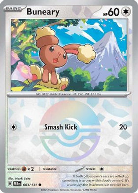 Buneary (Poke Ball Pattern) 83 - SV Prismatic Evolutions Holofoil