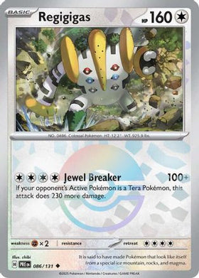 Regigigas (Poke Ball Pattern) 86 - SV Prismatic Evolutions Holofoil