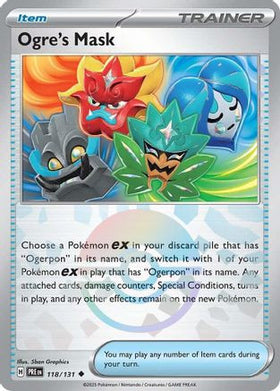 Ogre's Mask (Poke Ball Pattern) 118 - SV Prismatic Evolutions Holofoil