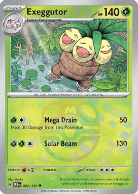 Exeggutor (Master Ball Pattern) 2 - SV Prismatic Evolutions Holofoil