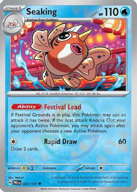 Seaking (Master Ball Pattern) 21 - SV Prismatic Evolutions Holofoil