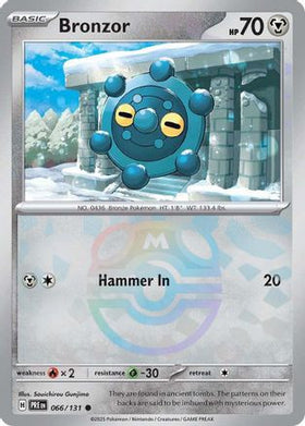 Bronzor (Master Ball Pattern) 66 - SV Prismatic Evolutions Holofoil