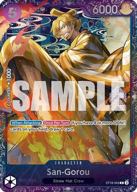San-Gorou (Treasure Cup 2025) (ST18-003) One Piece Promotion Cards