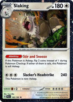 Slaking (Cosmos Holo) 162 - Miscellaneous Cards Products Holofoil