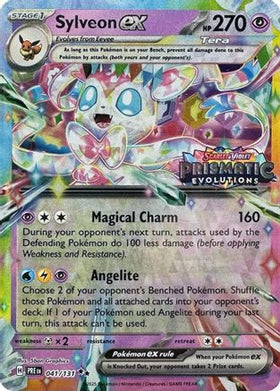 Sylveon ex - 041/131 (Prismatic Evolutions Stamp) 41 - Miscellaneous Cards Products Holofoil