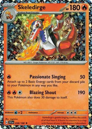 Skeledirge - 038/198 (Sparkle Holo) 38 - Miscellaneous Cards Products Holofoil