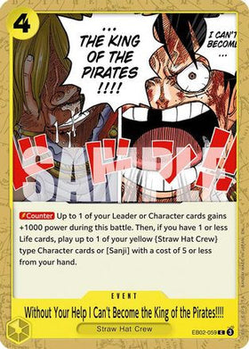 Without Your Help I Can't Become the King of the Pirates!!!! (EB02-059) Extra Booster: Anime 25th Collection
