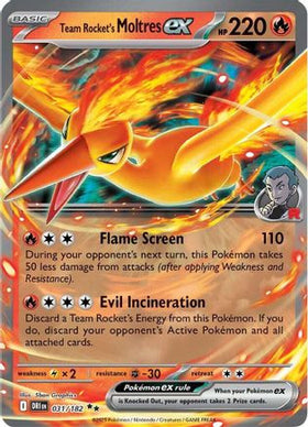 Team Rocket's Moltres ex 31 - SV10 Destined Rivals Holofoil