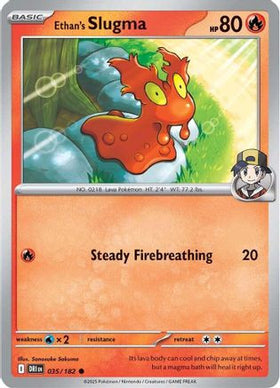Ethan's Slugma 35 - SV10 Destined Rivals Reverse Holofoil