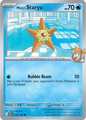 Misty's Staryu 46 - SV10 Destined Rivals Reverse Holofoil