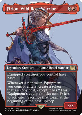Firion, Wild Rose Warrior (Borderless) (Surge Foil)
