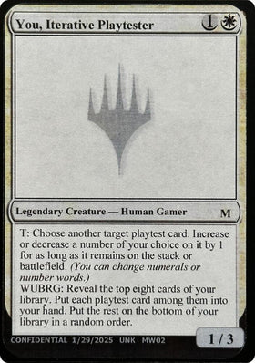 You, Iterative Playtester