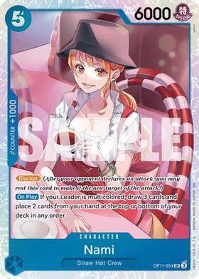 Nami (054) (OP11-054) A Fist of Divine Speed Foil