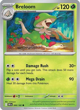 Breloom 6 - SV10 Destined Rivals Reverse Holofoil