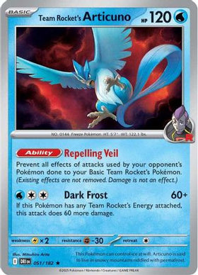 Team Rocket's Articuno 51 - SV10 Destined Rivals Reverse Holofoil