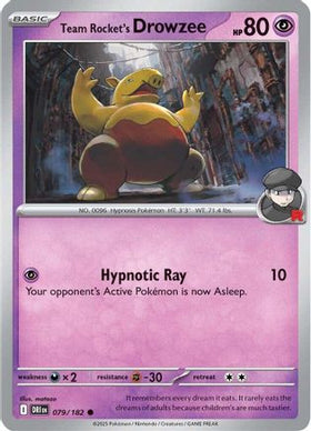 Team Rocket's Drowzee 79 - SV10 Destined Rivals