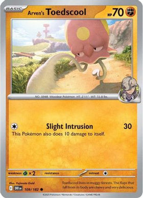 Arver's Toedscool 109 - SV10 Destined Rivals Reverse Holofoil