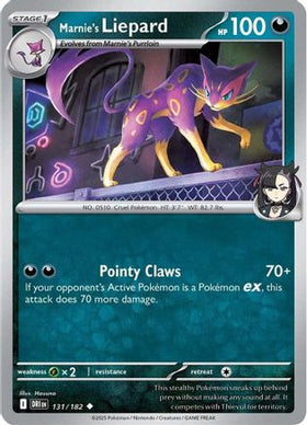 Marnie's Liepard 131 - SV10 Destined Rivals Reverse Holofoil