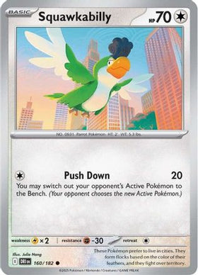 Squawkabilly 160 - SV10 Destined Rivals Reverse Holofoil