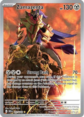 Zamazenta - 201/182 201 - SV10 Destined Rivals Holofoil (LP)