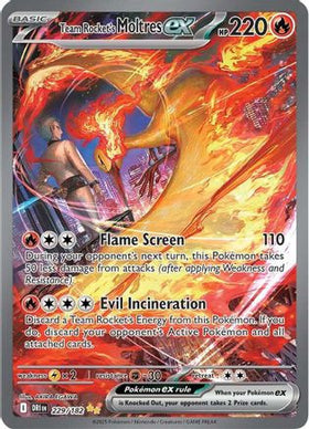 Team Rocket's Moltres ex - 229/182 229 - SV10 Destined Rivals Holofoil (MP)