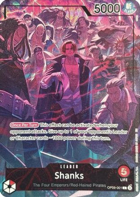 Shanks (English Version 2nd Anniversary Set) (OP09-001) One Piece Promotion Cards Foil