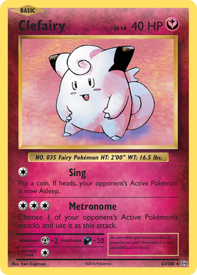 Clefairy 63/108 - Evolutions Holofoil (LP)