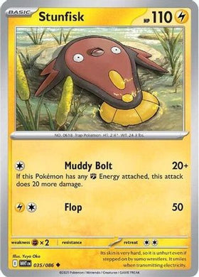 Stunfisk 35 - SV White Flare Reverse Holofoil