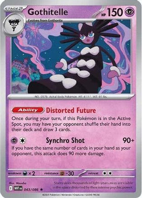 Gothitelle 43 - SV White Flare Holofoil