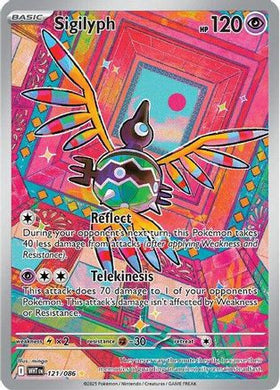 Sigilyph - 121/086 121 - SV White Flare Holofoil