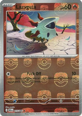 Larvesta (Master Ball Pattern) 15 - SV Black Bolt Holofoil (LP)