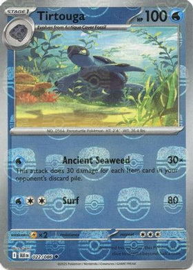 Tirtouga (Master Ball Pattern) 22 - SV Black Bolt Holofoil
