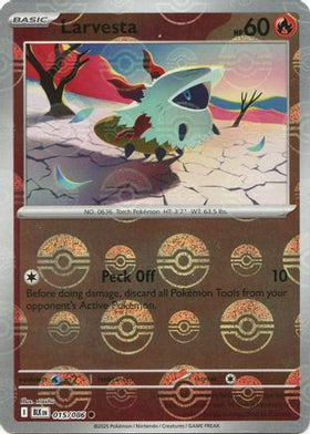 Larvesta (Poke Ball Pattern) 15 - SV Black Bolt Holofoil