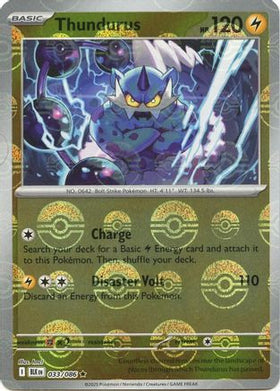 Thundurus (Poke Ball Pattern) 33 - SV Black Bolt Holofoil