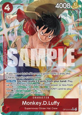Monkey.D.Luffy (Alternate Art) (OP12-015) Legacy of the Master Foil