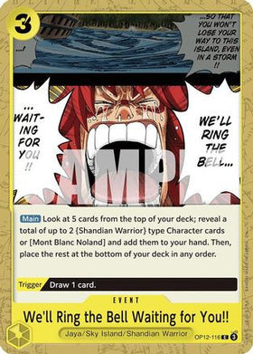 We'll Ring the Bell Waiting for You!! (OP12-116) Legacy of the Master