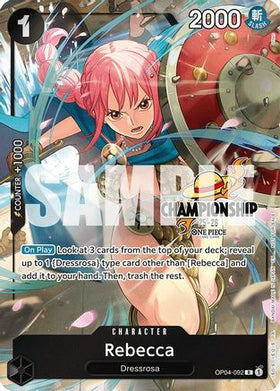 Rebecca (CS 25-26 Celebration Pack) (OP04-092) One Piece Promotion Cards Foil