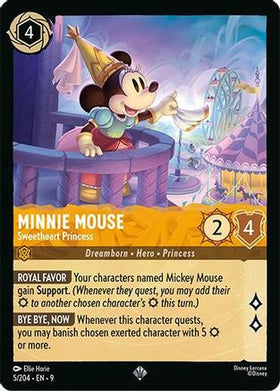 Minnie Mouse - Sweetheart Princess (5/204) - Fabled Cold Foil (LP)