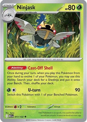Ninjask - 017/132 17 - ME01 Mega Evolution