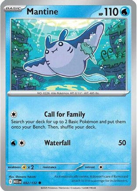 Mantine 32 - ME01 Mega Evolution Reverse Holofoil