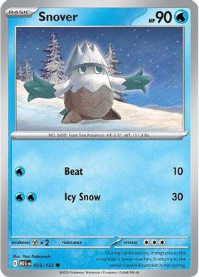Snover - 035/132 35 - ME01 Mega Evolution Reverse Holofoil