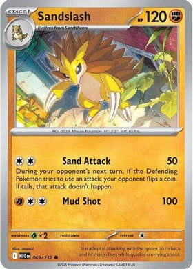 Sandslash 69 - ME01 Mega Evolution Reverse Holofoil